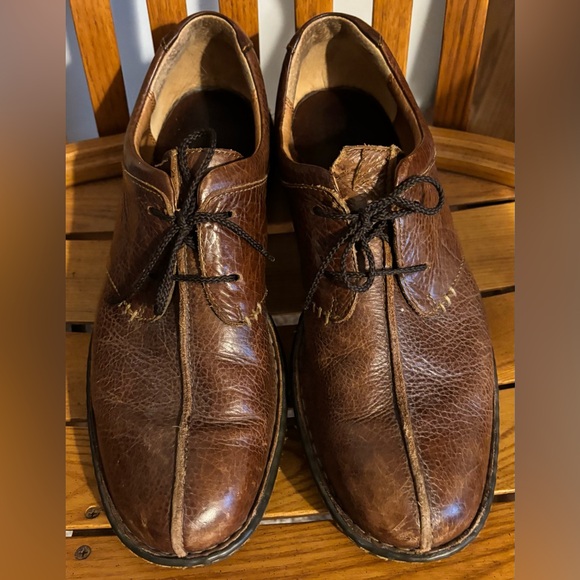 Classic Brown Leather Born Oxford Lace Up Men's Shoes for Fall size 10.5. - Picture 1 of 8